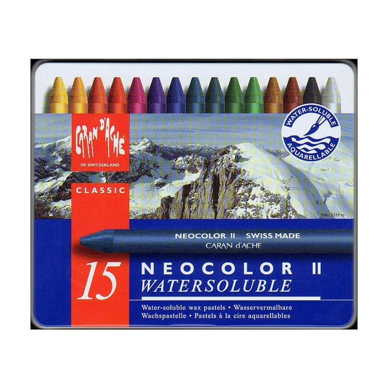 Classic Neocolor II Water-Soluble Pastels 84 Colors Crayon (Packaging may  vary)