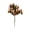 A-Brown, variant on Purple Artificial Camellia Peony Spray, Vintage Style Faux Flower Pick, Dust Free Decoration for Window Sill Bathroom Shelf Boho Room