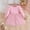 Pink, variant on Eltusu Girls Casual Dresses, Long Sleeve Mesh Ruffle sleeve Crew Neck Kids Clothes Pink Size 6 T