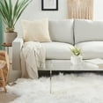 thumbnail image 3 of Nourison 20.00 in x 20.00 in Beige Faux Throw Pillow Faux Fur Covering, 3 of 5