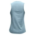thumbnail image 6 of Patlollav Tank Top for Women Under $10.00, Women's Round Neck Tank Top Casual Sleeveless T-Shirt Solid Color Snap Button Vest, 6 of 6