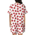 thumbnail image 6 of Sigee Cartoon Strawberry for Sleepwear Casual Pjs with Pockets Women's Pajamas Sets Shorts 2 Piece Short Sleeve Lounge Sets X-Large, 6 of 9