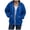 Blue, variant on Cmfcve Women's Fall Jackets Long Sleeve Zip up Hoodies Drawstring Hooded Sweatshirts Fashion Loose Fit Outwear