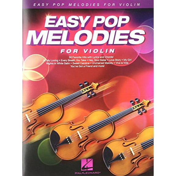 Pre-Owned Easy Pop Melodies for Violin: 50 Favorite Hits with Lyrics and Chords (Instrumental Folio) Paperback