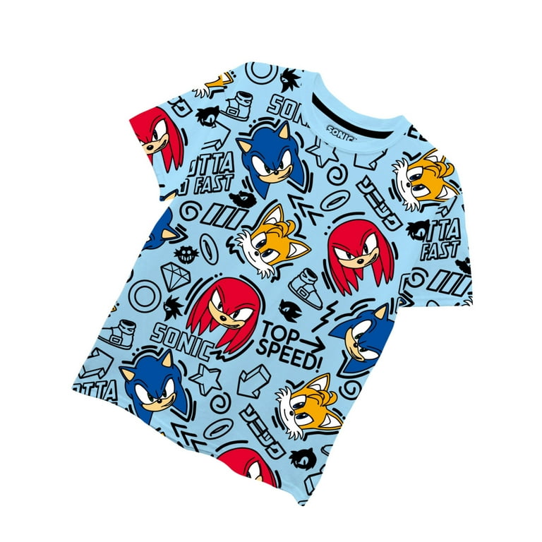 Sonic Boys 4-20 Short Sleeve Sublimation T-Shirt 6/7 / Blue