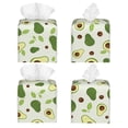 thumbnail image 2 of Kdxio Green Avocado Print Tissue Box Cover,Square Decorative PU Leather Facial Paper Case Organizer Holder Dispenser for Bathroom,Night Stands,Desk,Car 5.2''X5.2''X5.2'', 2 of 8
