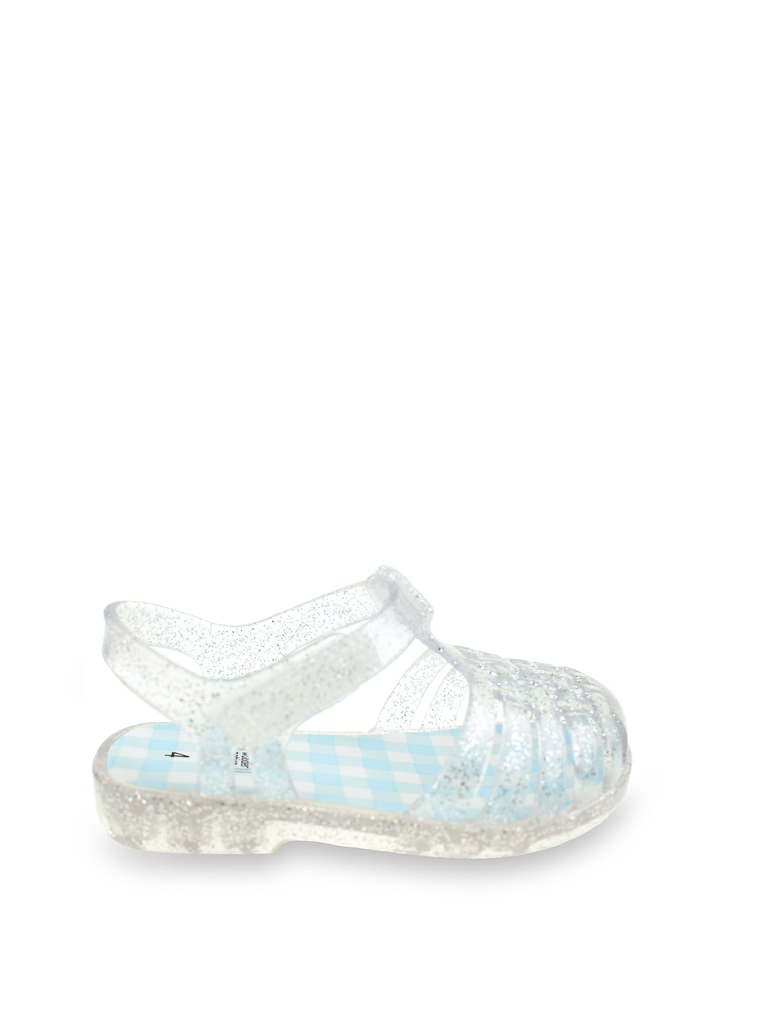 Wonder Nation Baby Girls Glitter Jelly Fisherman Sandal