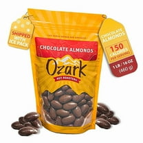 OZARK NUT ROASTERS, Chocolate Almonds, Chocolate-Flavored Snack Nuts, World-Class Gourmet Candied Almonds, Resealable Pack (16.0 oz)