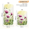 thumbnail image 3 of 2 PCS Tilted Flameless Candles Flickering LED Lights Battery Operated Candles with Remote Timers for Holiday Decor Colorful Watercolor Wildflowers, 3 of 7