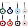 thumbnail image 2 of Tracker Key Ring TPU Locator Case  Portable Protector Cover Replacement for Airtags  Wine Red, 2 of 10