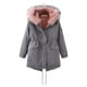 thumbnail image 4 of Abrigo de invierno de moda europea y americana para mujer Abrigo de algodón europeo grueso, 4 of 5
