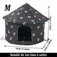 thumbnail image 6 of Vacemry Under $5 Outdoor Dog House, Winter Insulated Foldable Pet Bed for Small Dogs Cats, Warm Cozy Shelter for Porch Garage, Waterproof Washable Cover, 6 of 9