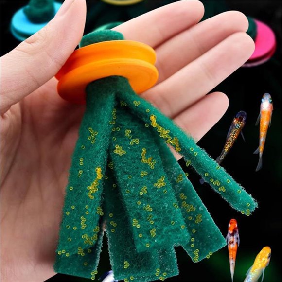 Bowayaoa Floating Spawning Mop for Fish Aquarium, Breeder Mop No Damage, Soft Fiber Fish Egg Collection Tool for Betta Guppy Breeding