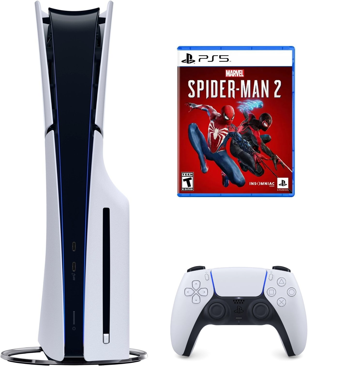PlayStation 5 Slim 2TB PCIe Gen 4 NVNe SSD, Disc Version, AMD Ryzen Zen 8 Core CPU, 2 Wireless Controllers - PS5 - Walmart.com PlayStation 5 Slim 2TB PCIe Gen 4 NVNe SSD, Disc Version, AMD Ryzen Zen 8 Core CPU, 2 Wireless Controllers - PS5 - Walmart.com