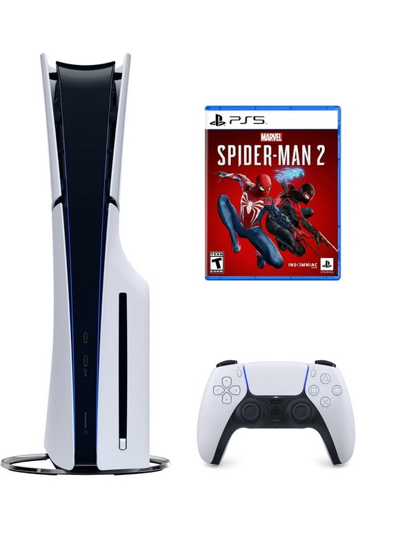 New Sony PlayStation 5 Disc Slim Version PS5 Console - Marvels Spider-Man 2 Limited Bundle