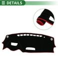 thumbnail image 4 of Cubierta de tablero interior, alfombrilla antideslizante para Mazda CX-3 2016-2022, poliéster negro y rojo, 4 of 7