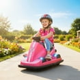 thumbnail image 2 of Qaba Auto Tamponneuse pour Enfants avec Rotation à 360°, Deux Moteurs, Musique, Rose, 2 of 10