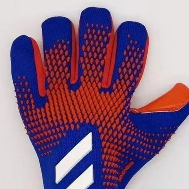 Ruiboury Gants de Gardien de But de Haute Qualité et Confortables à Porter Bleu Orange 1Set