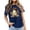 Blue, variant on Yuhangmm Womens Halloween Shirts T Shirt with Cute Graphics Soft Round Neck Casual Tee for Daily Lightweight Top with Playful Design Grey L