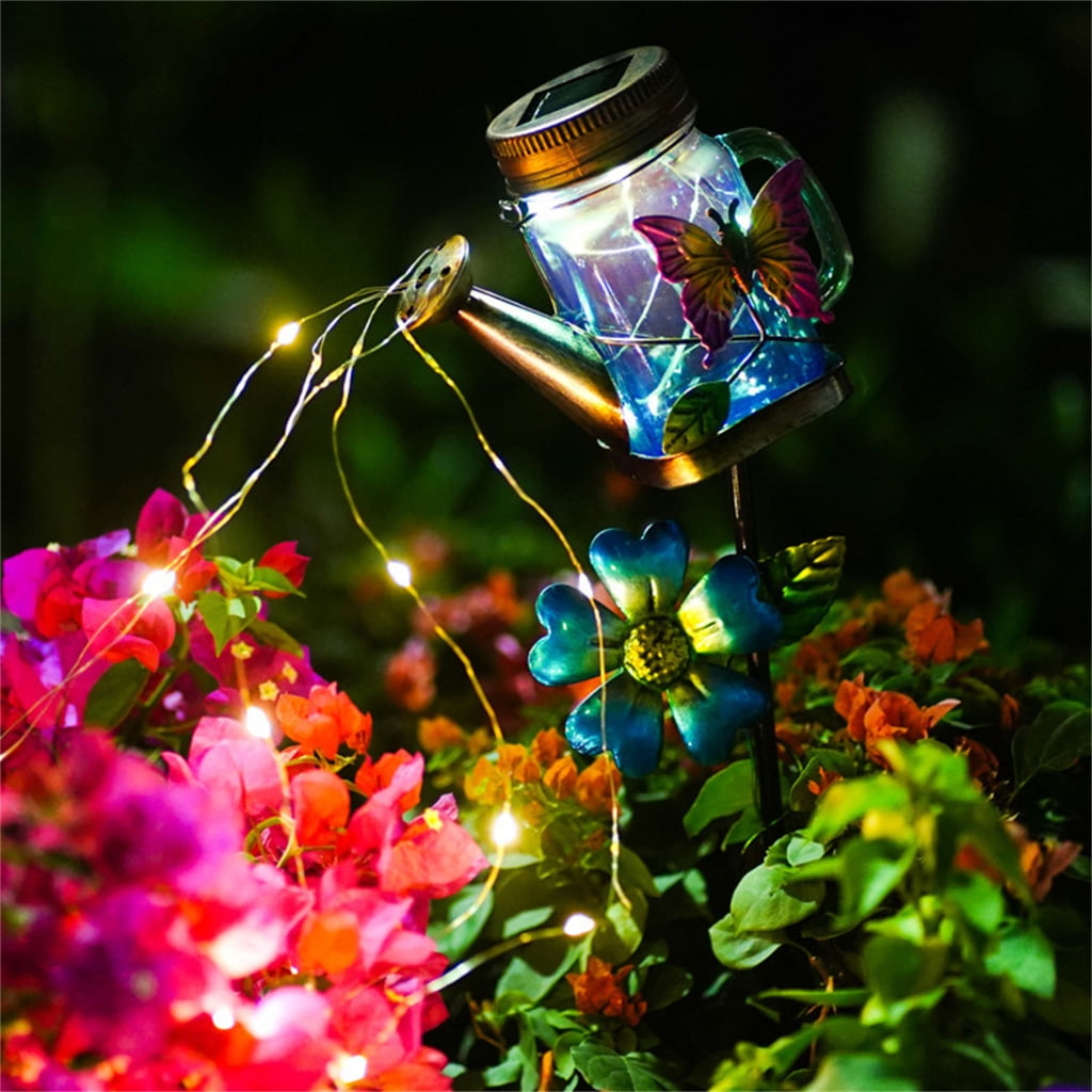 JZROCKER Solar Watering Can Light Glowing LampOutdoor Hallway Patio Decoration
