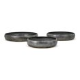 thumbnail image 1 of IMAX 64485-3 Jones Galvanized Decorative Trays, Gray - Set of 3, 1 of 1