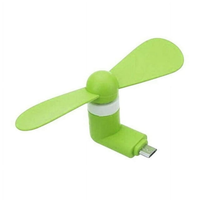 LNGOOR Summer Mini Portable Mute OTG Micro USB Mobile Phone Air Cooling Fan for Android Blue