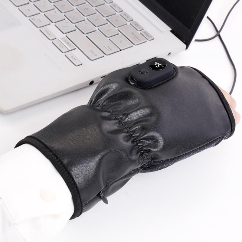 CEORPER Heating Ski Gloves 3 Temperature Settings Rechargeable Heated Gloves for Skiing