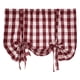 thumbnail image 1 of Cenefas de cuadros escoceses de búfalo para ventanas de cocina, cortinas de cafetería, cortinas de ventana campestres Rojo 80x140cm, 1 of 8