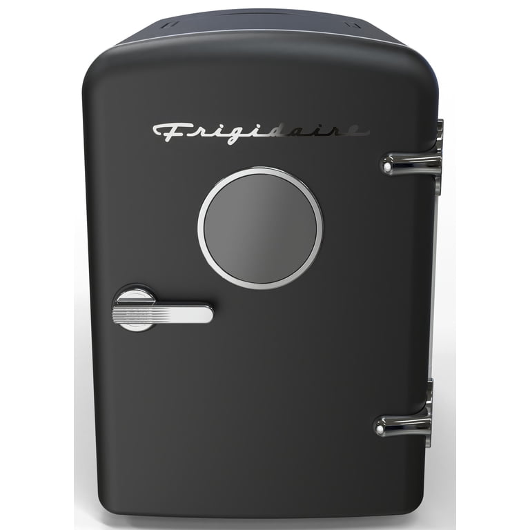 Frigidaire 6 Can Retro Mini Fridge, 4L Portable Personal Cooler, Black photo 1