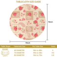 thumbnail image 3 of Pioneer Flower Floral Print Pattern Round Tablecloth 60 X 60 Inch, Wrinkle Resistant Wipeable Table Cloth for Kitchen Dining Picnic Patio Party, 3 of 6