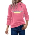 thumbnail image 2 of Offres Cyber et Lundi Black_Friday Hot6sl Femmes Col Rond Imprimé de Noël Mode Manches Longues Chandails en Molleton, 2 of 6