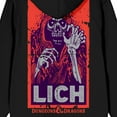 thumbnail image 4 of Dungeons & Dragons D&D Lich Art Adult Black Zippered Hoodie-Small, 4 of 5