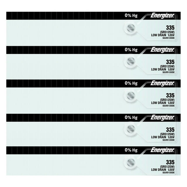 Energizer 335 SR512SW Pile de Montre à Oxyde d'Argent (Lot de 100)