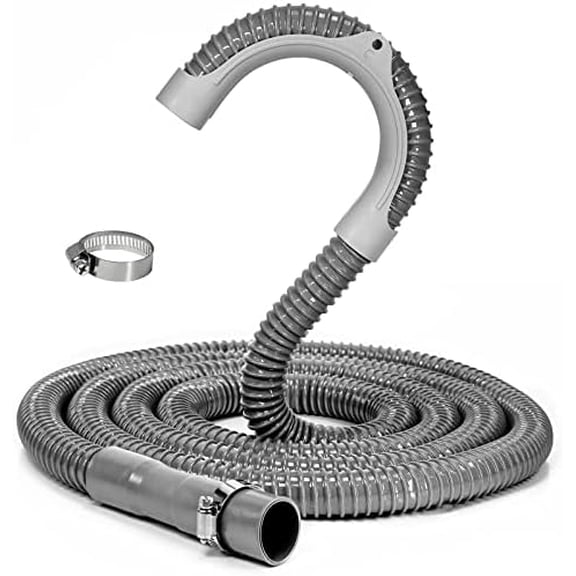 8Ft Universal Washing Machine Drain Hose Flexible Extension Hose Fit for Most Household Washing Machines