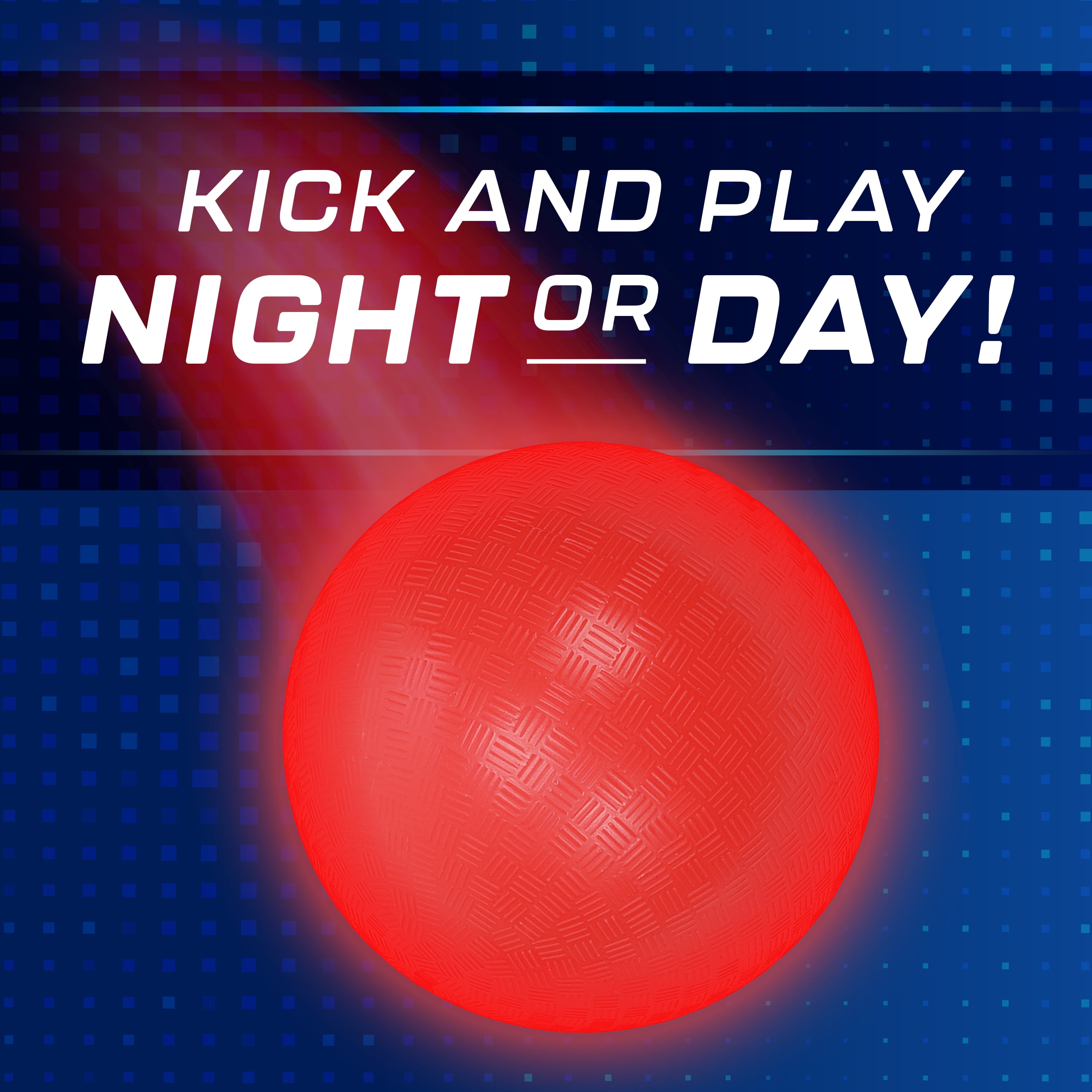 LED Kickball Set, Light-Up Outdoor Sports Game, for All Ages, by MinnARK