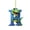 H, variant on WEGFTDUOP Christmas Decoration Dinosaur 26 English Letter Dinosaur Pendant