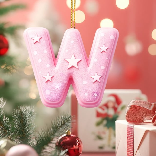 Colgante de árbol de Navidad acrílico 2D | Adorno para mochila y coche | Accesorio de decoración navideña para el hogar, la oficina o el vehículo | Set de regalo de decoración festiva (1 unidad)