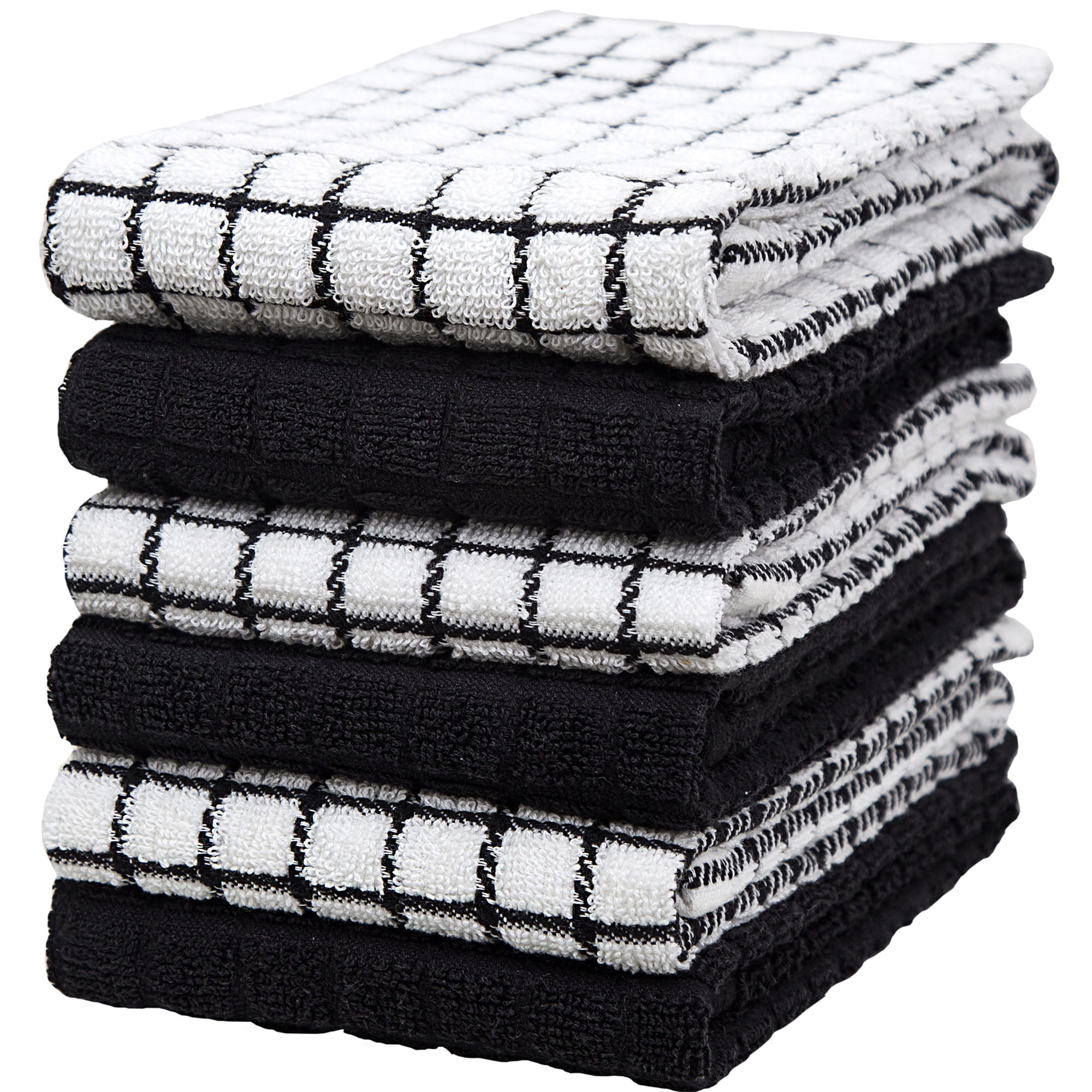 Premium Kitchen Towels (16”x 28”, 6 Pack) – Large Cotton Kitchen Hand