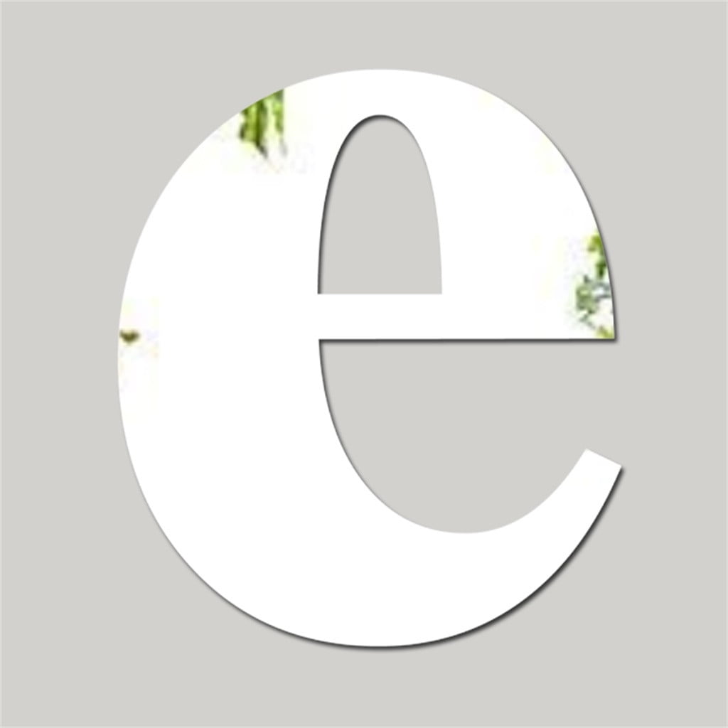 Forestyashe Mirror Wall Sticker 26 Letters Diy Art Mural Home Decor Acrylic Decals Silver Walmart Com Walmart Com