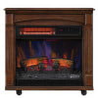 ChimneyFree Rolling Mantel with 3D Infrared Quartz Electric Fireplace - image 5 of 6