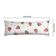 thumbnail image 6 of Strawberry Body Pillow Cover - Soft & Breathable, Hidden Zipper, 20"x54", Kawaii Strawberry & Floral Print - Perfect Gift for Strawberry Lovers, Side Sleepers, Pregnancy Support & Sweet Home Decor, 6 of 7