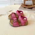 thumbnail image 4 of Sandales pour Tout-Petits Chaussures Habillées pour Filles Sandales Plates Sandales d'Été pour Filles Chaussures de Marche de Plage Sandales pour Fille Taille 2-2,5 Ans, 4 of 5