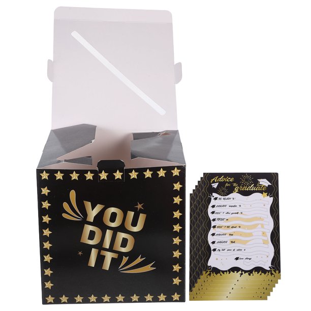 WHAMVOX Caja Para Mensajes Y Votos De Graduación En Carton Ligero Con Para Eventos Escolares