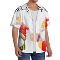 thumbnail image 2 of Disketp Summer Gnome Men's Hawaiian, Shirts Button Down Holiday Beach Shirts-{sizeName}-Medium, 2 of 5