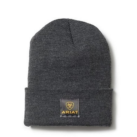 Ariat 10024505 Men's One Size Acrylic Rebar Workwear Watch Cap, Charcoal