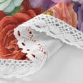 thumbnail image 4 of Round Tablecloth 60*60 Inches Round Tablecloth Outdoor Style Tablecloth With Umbrella Holes Tablecloth Outdoor Suitable For Kitchens and Dining Rooms Lush Watercolor Roses Art, 4 of 8