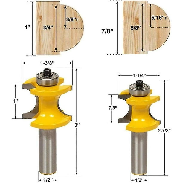 Half round outlet router cutter