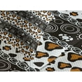 thumbnail image 4 of Ambesonne Zambia Quilted Bedspread Set 3 Pcs, Cheetah Pattern, Queen Size, Dark Brown Orange and White, 4 of 5