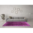 thumbnail image 3 of Ahgly Company Indoor Square Abstract Purple Contemporary Area Rugs, 3' Square, 3 of 4