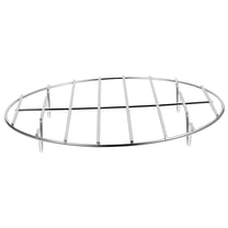 Milisten Plated Silver Stainless Steel Bbq Net Grill Rack for Even Heat Distribution and Use
